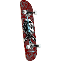 Powell Peralta skateboard complet 7.5 X 28.65 Skull and Sword Burgundy